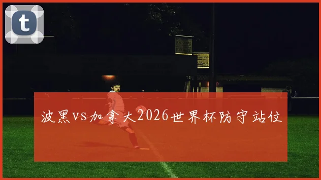 波黑vs加拿大2026世界杯防守站位